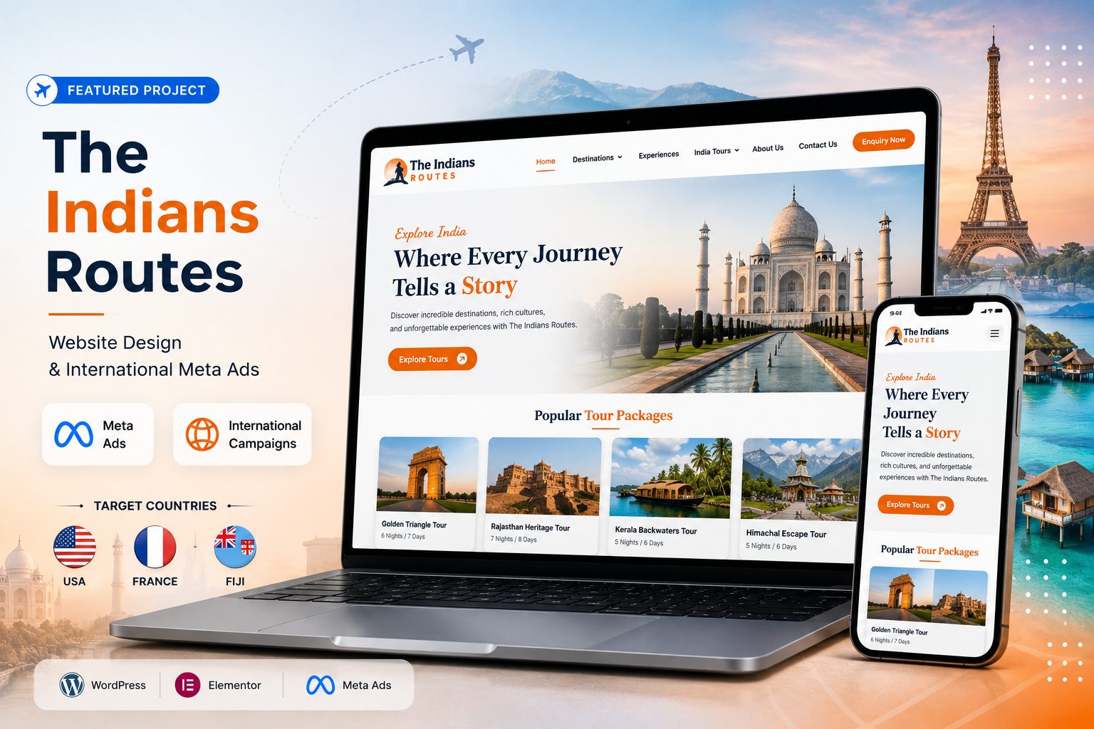 Website Design & International Meta Ads Campaign Website Design & International Meta Ads Campaign